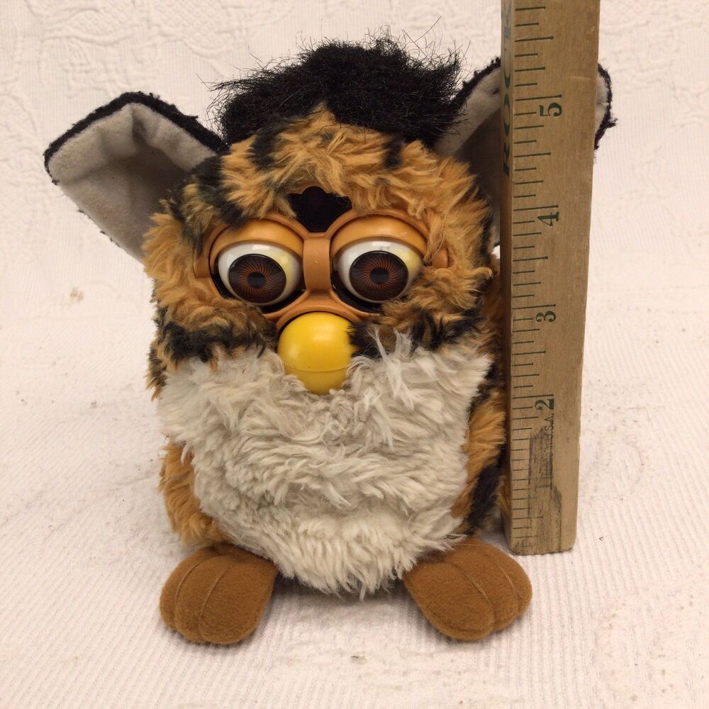 Vintage 90s Furby Tiger Stripe Toy Old Animatronics Memory Lane Parts Only - Picture 8 of 8